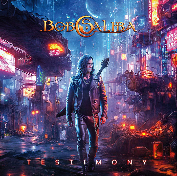 Bob Saliba - Testimony - Vinyl Splatter blue/White